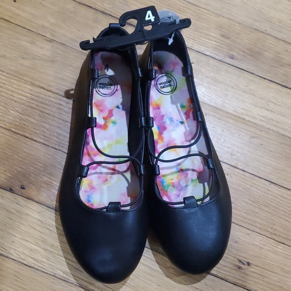 Wonder Nation Black Ballet Flats